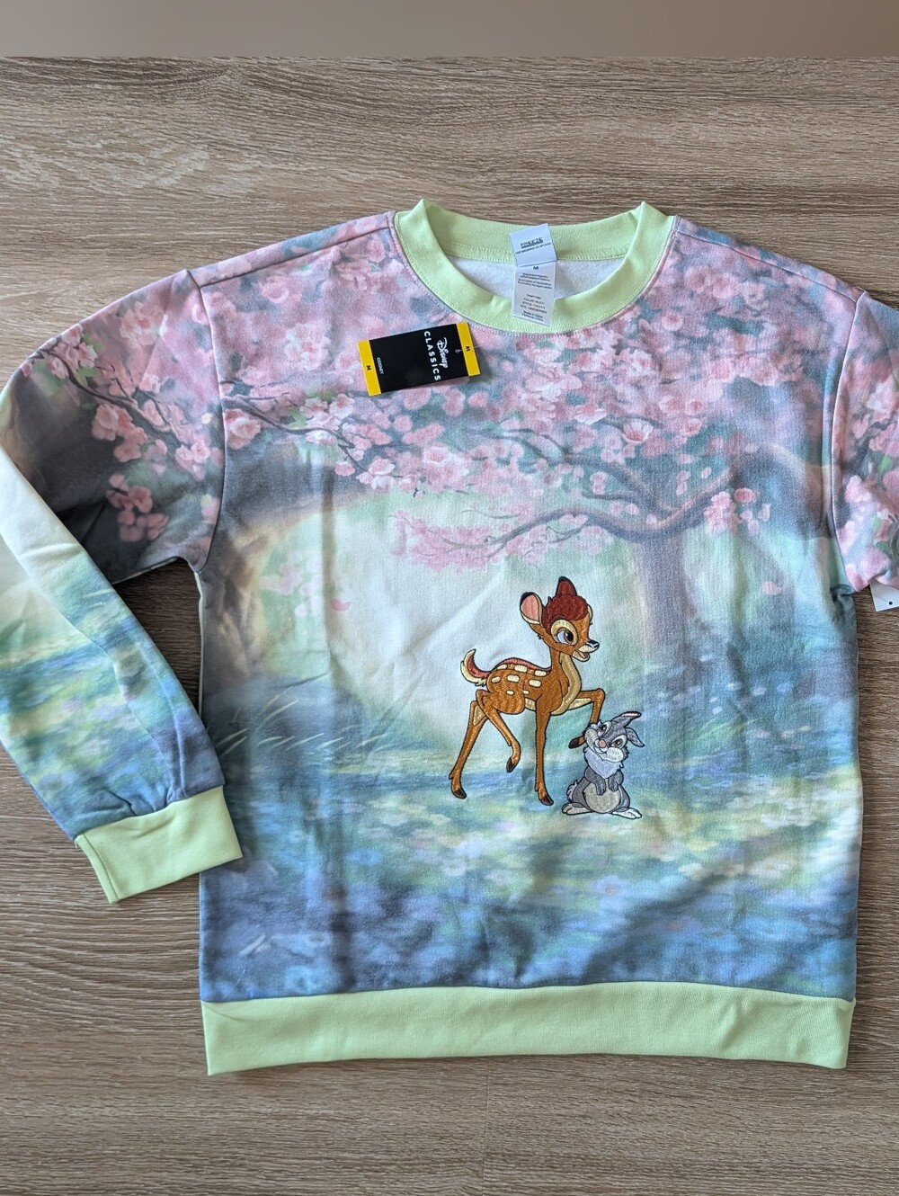 NWT Disney Classics Bambi Thumper Embroidered Fairycore Sweatshirt | Medium